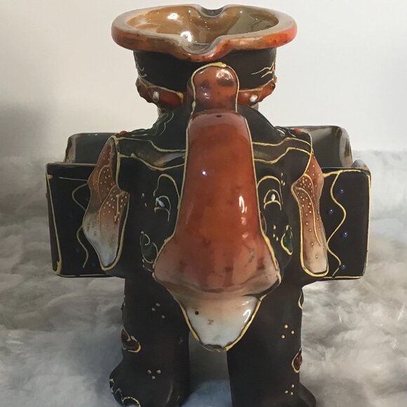 Vintage Elephant Cigarette Ashtray Match Holder - Japan - Picture 3 of 5